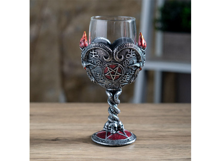 Baphomet Glass Goblet 6 - JPs Horror Collection