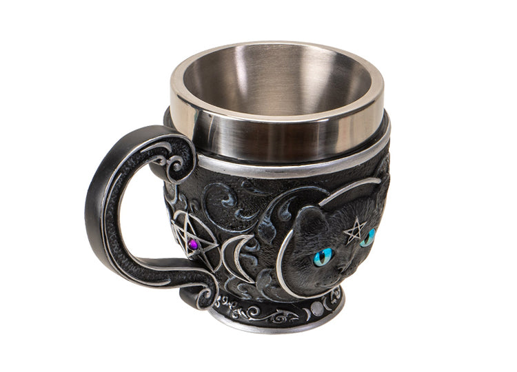 Black Cat Tea Cup 4 - JP's Horror Collection
