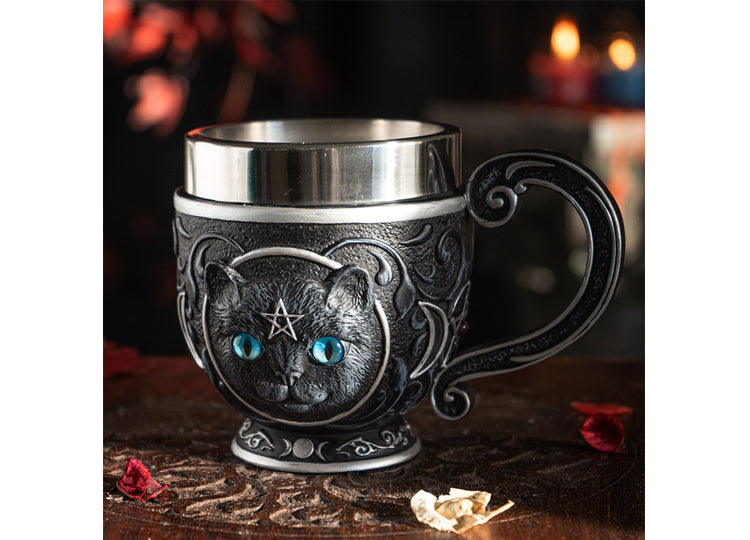 Black Cat Tea Cup 6 - JP's Horror Collection