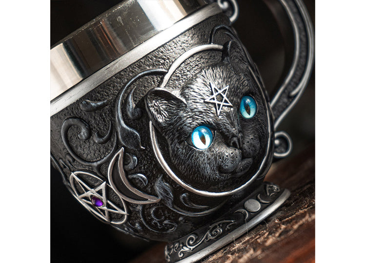 Black Cat Tea Cup 7 - JP's Horror Collection