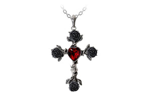 Black Rosifix Necklace 1 - JPs HORROR COLLECTION