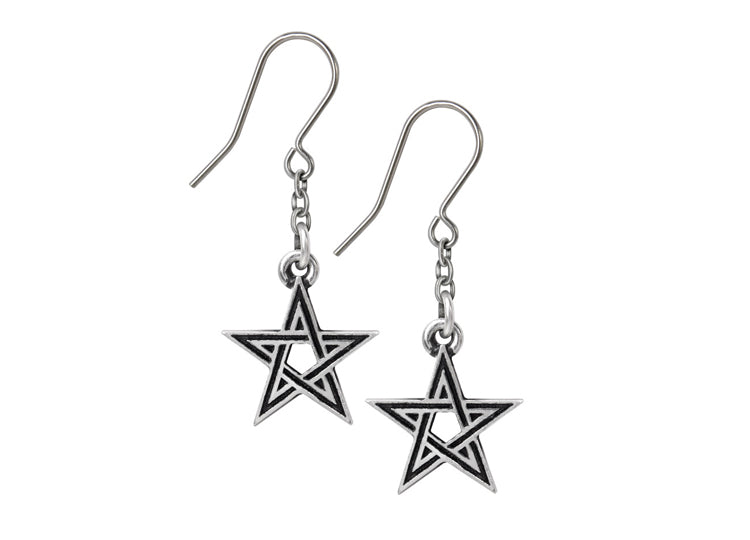 Black Star Earrings 1 - JPs Horror Collection