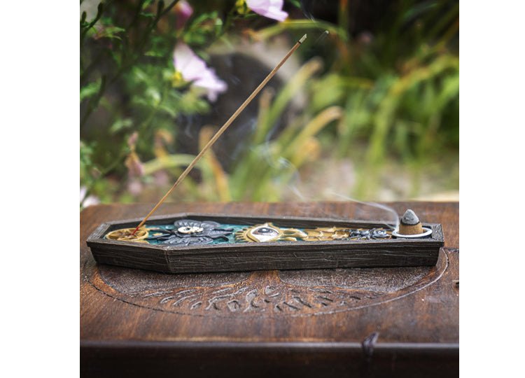 Coffin Death Moth Incense Burner 7 - JPs Horror Collection