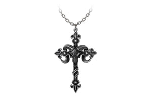 Cross Of Baphomet Necklace 1 - JPS Horror Collection