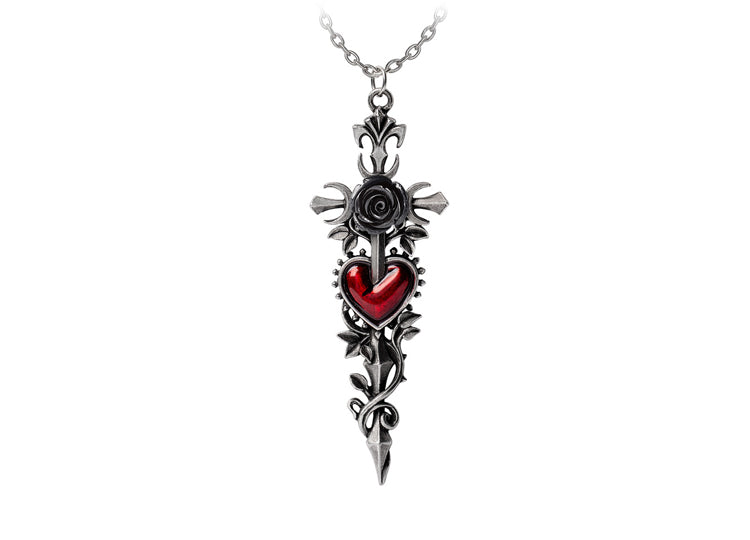Cross Of The Dark Kiss Necklace 1 - JPs HORROR COLLECTION