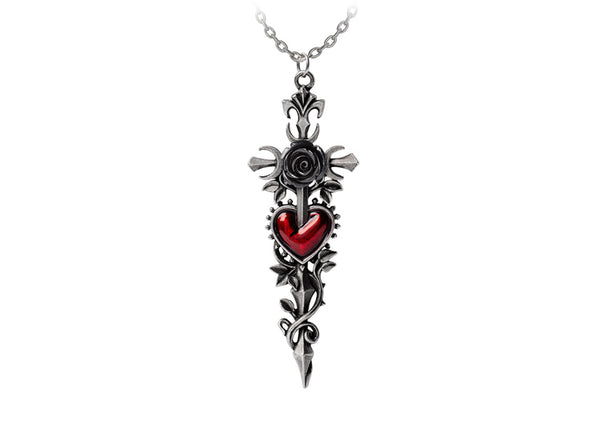 Alchemy England Cross of the Dark Kiss Necklace - JP's Horror