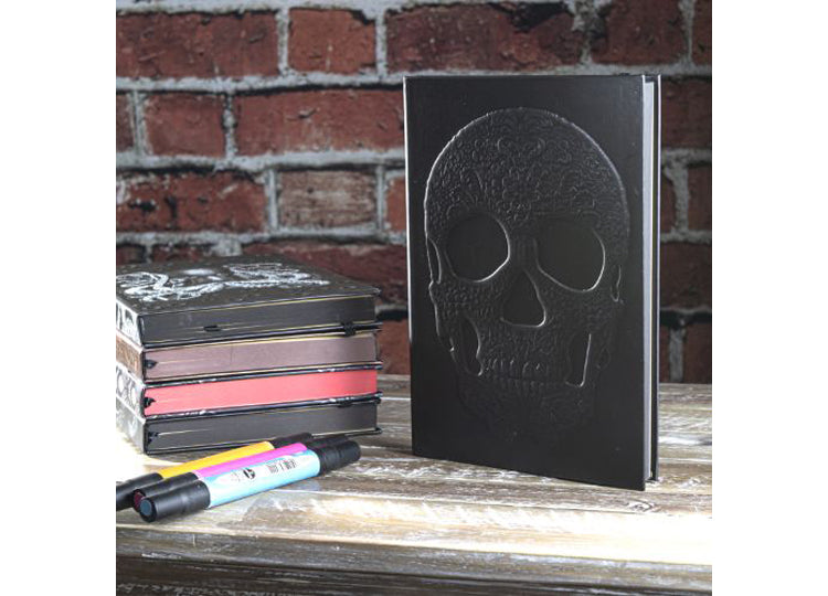 Floral Skull Embossed Journal 3 - JP's Horror Collection