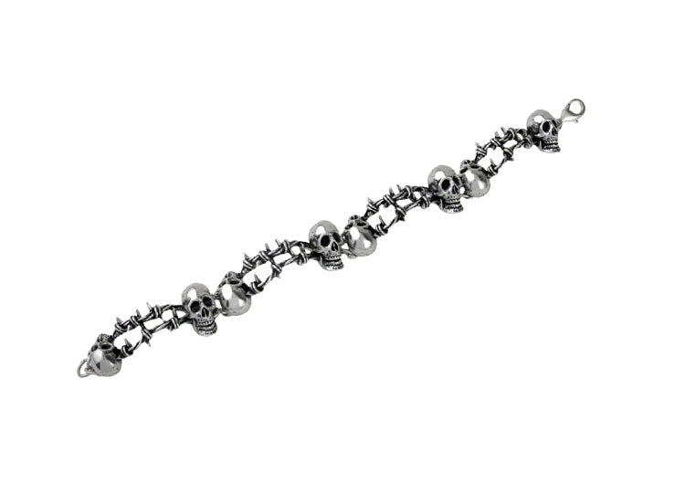 Alchemy England No Man's Land Bracelet Gothic Barbed Wire Bracelet 2 - JPs Horror Collection