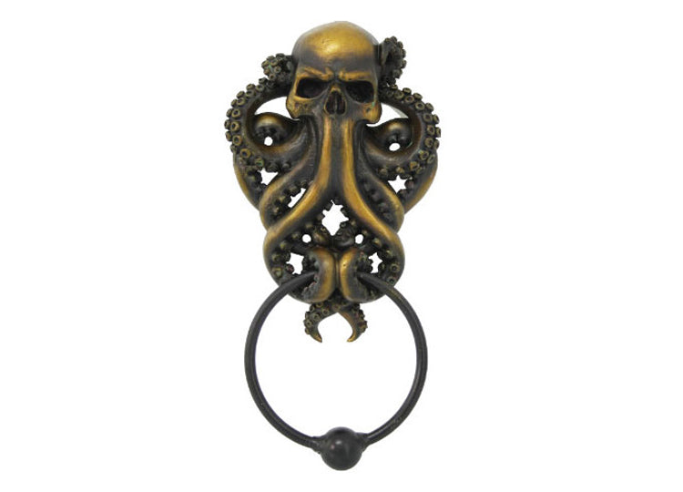 Octopus Skull Door Knocker 1 - JPs Horror Collection