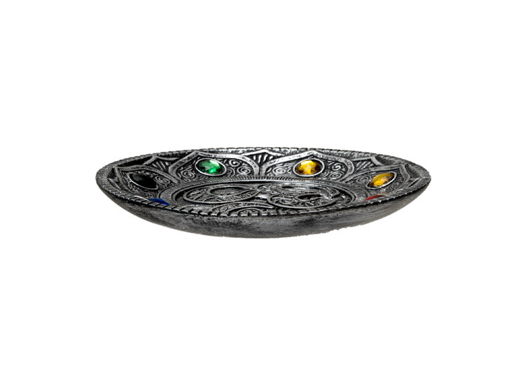 Silver Om Incense Burner 2 - JPs Horror Collection
