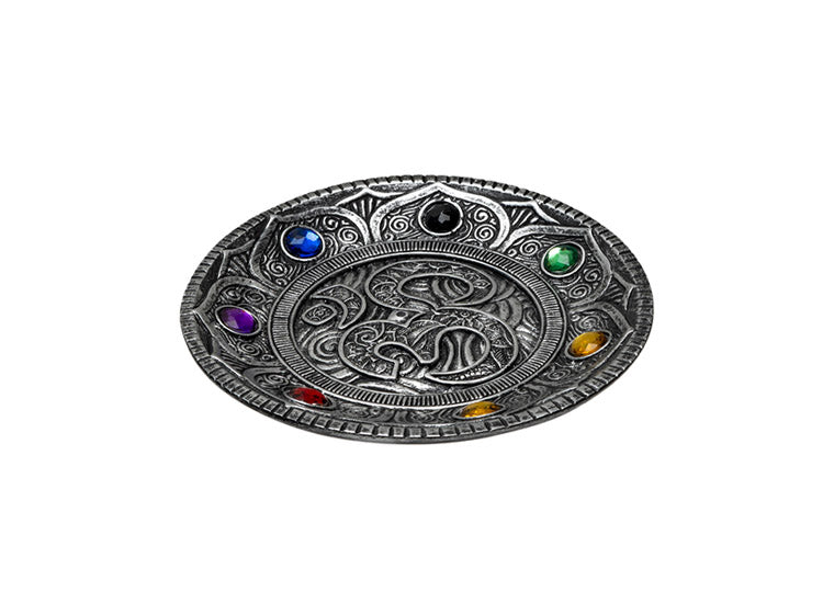 Silver Om Incense Burner 4 - JPs Horror Collection