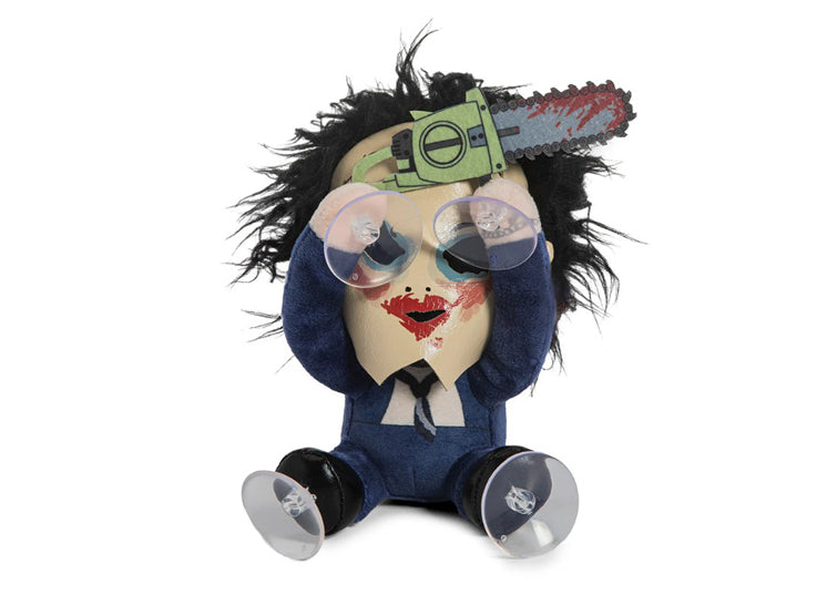 Texas Chainsaw Massacre Leatherface with Pretty Woman Mask 6” Plush Window Clinger 1 - JPs Horror Collection