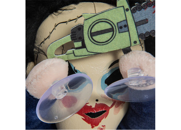 Texas Chainsaw Massacre Leatherface with Pretty Woman Mask 6” Plush Window Clinger 6 - JPs Horror Collection