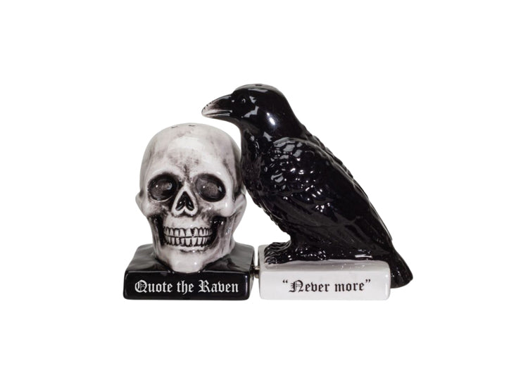 Quoth The Raven Salt and Pepper Shakers 1 - JPs Horror Collection