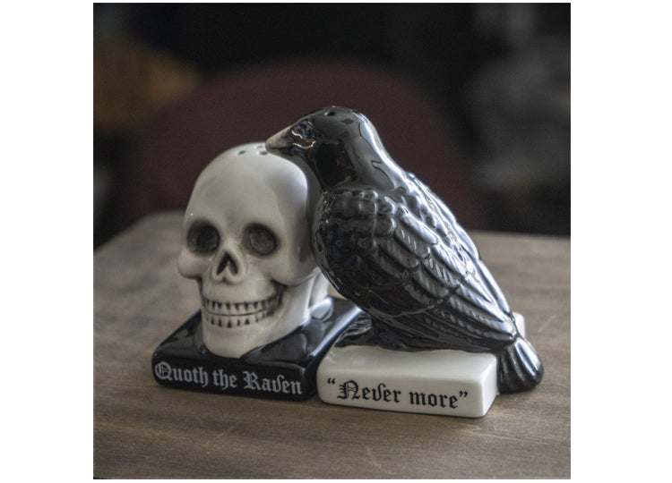 Quoth The Raven Salt and Pepper Shakers 7 - JPs Horror Collection