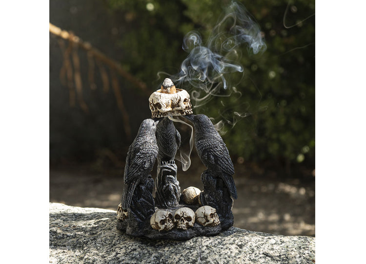 Raven Backflow Incense Burner 6 - JP's Horror Collection