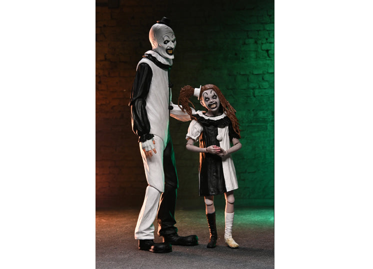 Terrifier 2 - Ultimate Art the Clown and The Little Pale Girl 7" Scale Action Figure 2-Pack