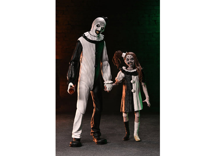 Terrifier 2 - Ultimate Art the Clown and The Little Pale Girl 7" Scale Action Figure 2-Pack