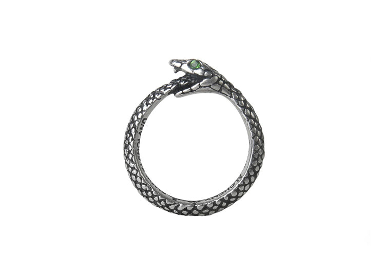 Alchemy England The Sophia Serpent Ring Gothic Snake Fine English Pewter Ring 1 - JPs Horror Collection