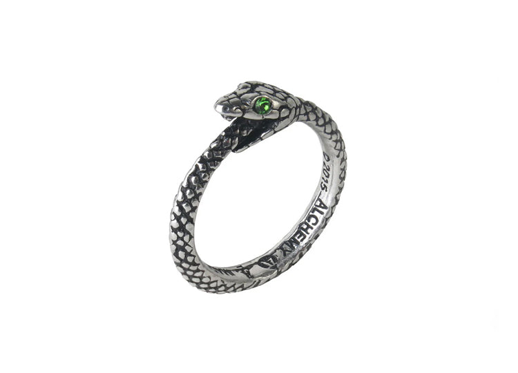 Alchemy England The Sophia Serpent Ring Gothic Snake Fine English Pewter Ring 2 - JPs Horror Collection