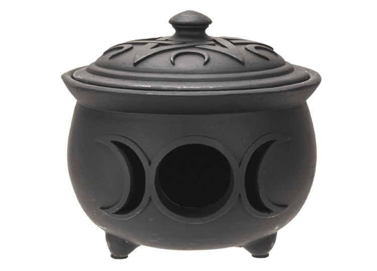 Triple Moon Cauldron Pot 1 - JPs Horror Collection