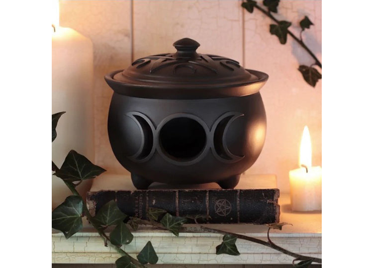 Triple Moon Cauldron Pot 6 - JPs Horror Collection
