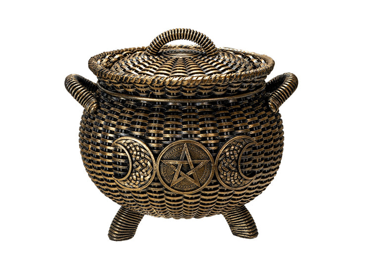 Wicker Triple Moon Cauldron 1 - JPs Horror Collection