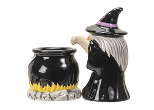 Witch and Cauldron Salt and Pepper Shakers 2 - JPs Horror Collection