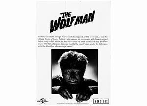 The Wolf Man - Universal  Monsters - Head Knockers 9 - JPs Horror Collection