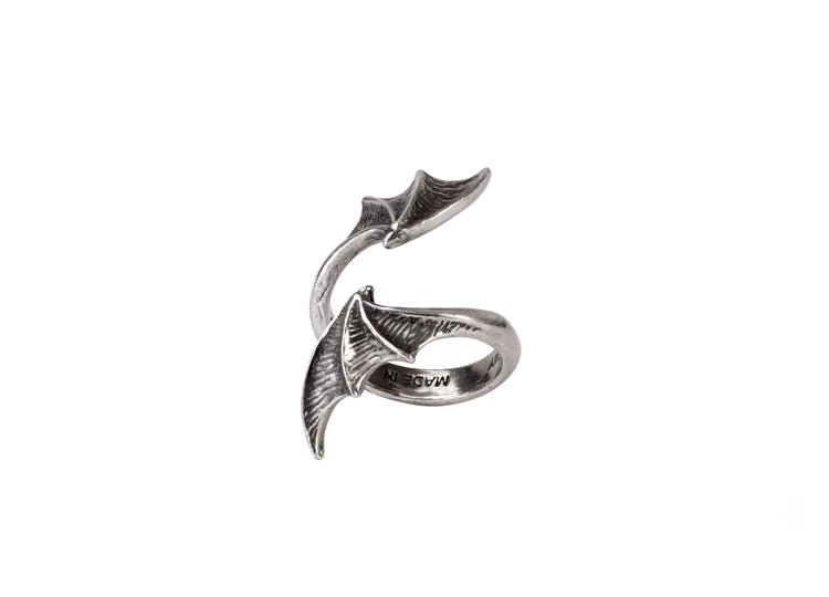 Alchemy England A Night With Goethe Ring – Gothic Raven Skull Ring - JP's Horror