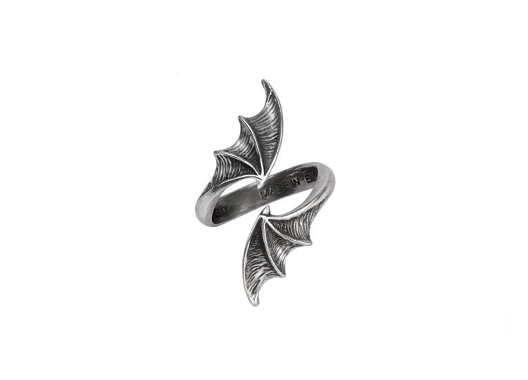 Alchemy England A Night With Goethe Ring – Gothic Raven Skull Ring - JP's Horror