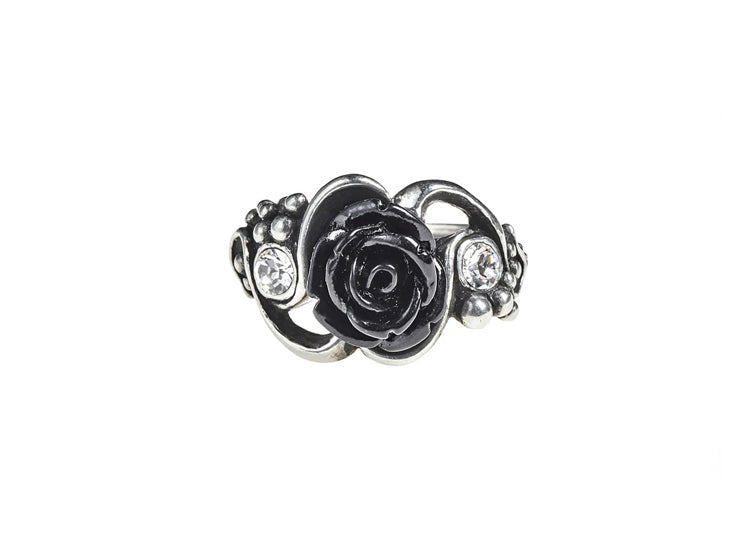 Alchemy England Bacchanal Rose Ring Gothic Rose Fine English Pewter Ring - JP's Horror