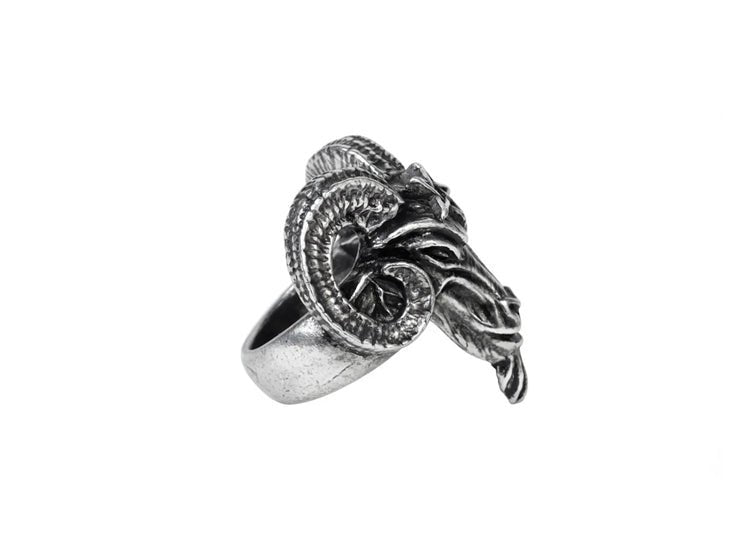 Alchemy England Baphomet Ring Gothic Occult Fine English Pewter Ring - JP's Horror
