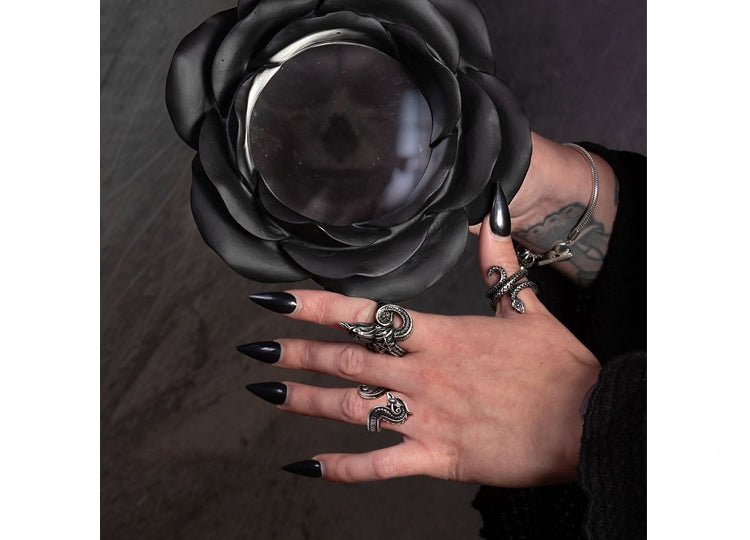 Alchemy England Baphomet Ring Gothic Occult Fine English Pewter Ring - JP's Horror
