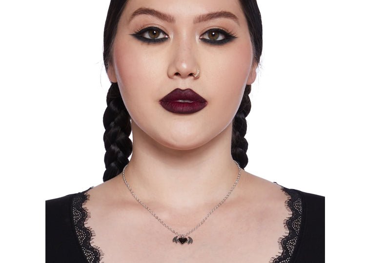 Alchemy England Blacksoul Bijou Pendant Necklace Gothic Black Rose Necklace - JP's Horror