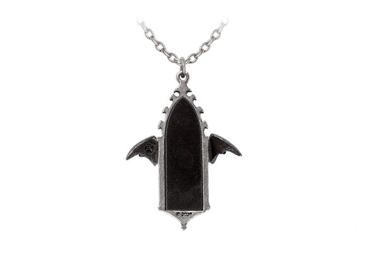 Alchemy England Call of the Undead Pendant Gothic Bat Mirror Necklace - JP's Horror