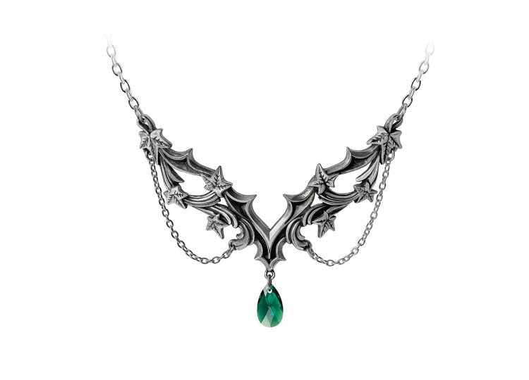Alchemy England Churchyard Necklace Gothic Ivy Crystal Statement Necklace - JP's Horror