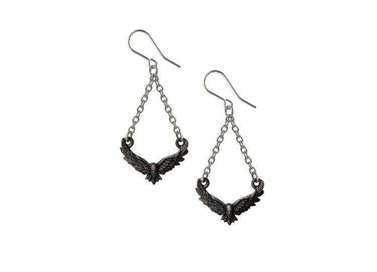 Alchemy England Conspiracy Earrings – Gothic All-Seeing Eye & Occult Drop Earrings - JP's Horror