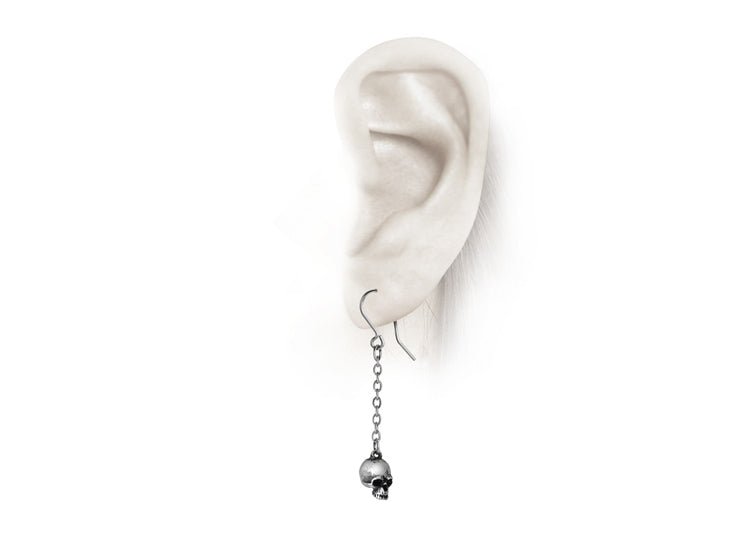 Alchemy England Deadskull Earrings – Gothic Skull Drop Earrings - JP's Horror