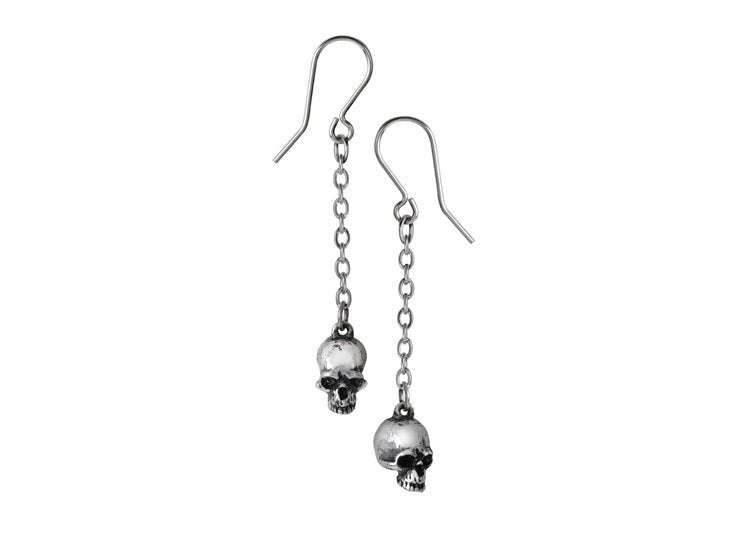 Alchemy England Deadskull Earrings – Gothic Skull Drop Earrings - JP's Horror