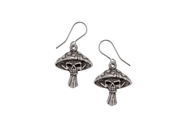 Alchemy England Death Cap Earrings – Gothic Mushroom & Dark Fantasy Earrings - JP's Horror