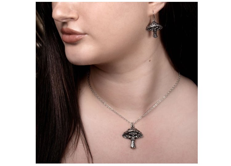 Alchemy England Death Cap Earrings – Gothic Mushroom & Dark Fantasy Earrings - JP's Horror