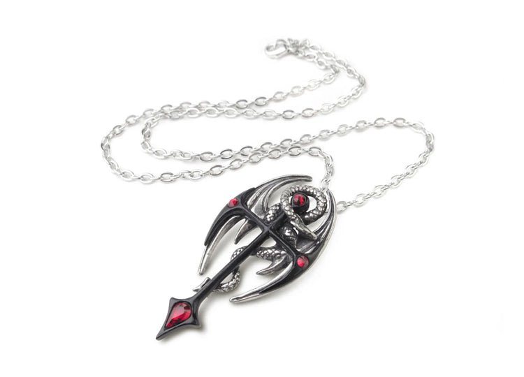 Alchemy England Draconkreuz Pendant Gothic Dragon Cross Necklace - JP's Horror