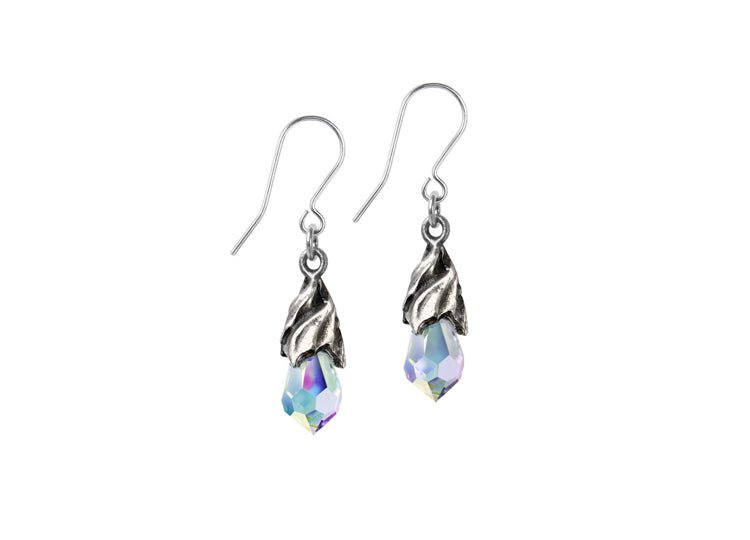 Alchemy England Empyrean Tear Earrings Crystal – Gothic Crystal Drop Earrings - JP's Horror