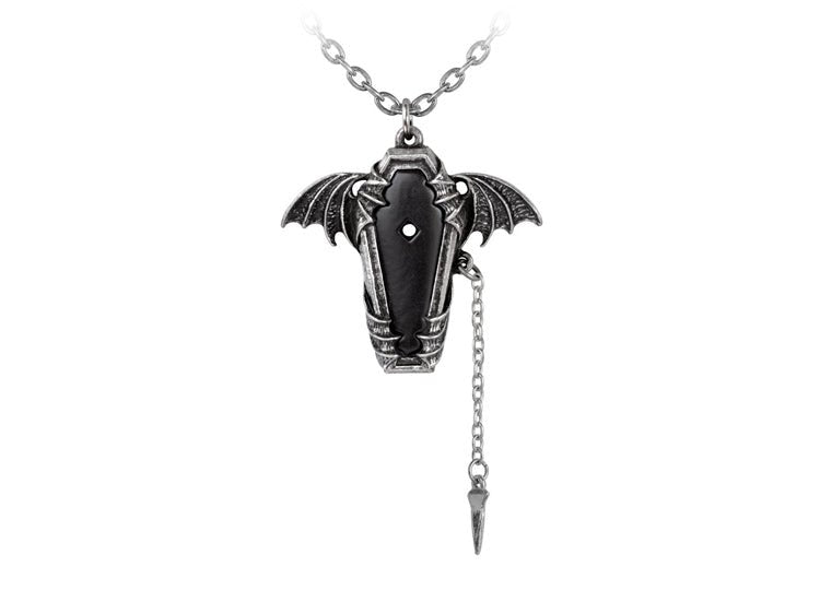 Alchemy England Eternal Sleep Necklace Gothic Vampire Coffin Pendant - JP's Horror