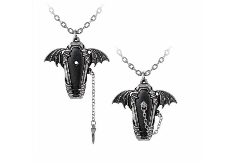 Alchemy England Eternal Sleep Necklace Gothic Vampire Coffin Pendant - JP's Horror