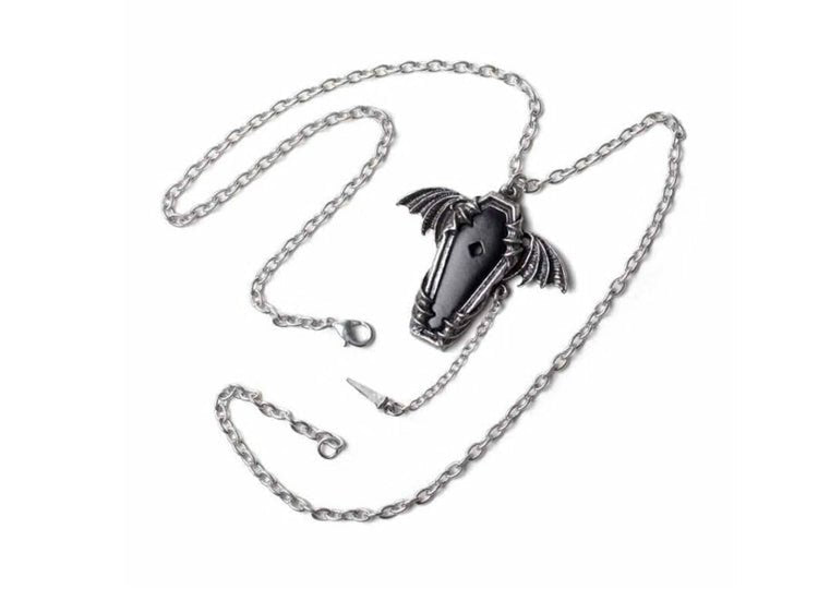 Alchemy England Eternal Sleep Necklace Gothic Vampire Coffin Pendant - JP's Horror