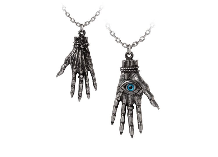 Alchemy England Hand of Glory Necklace Gothic Hamsa Eye Talisman Pendant - JP's Horror