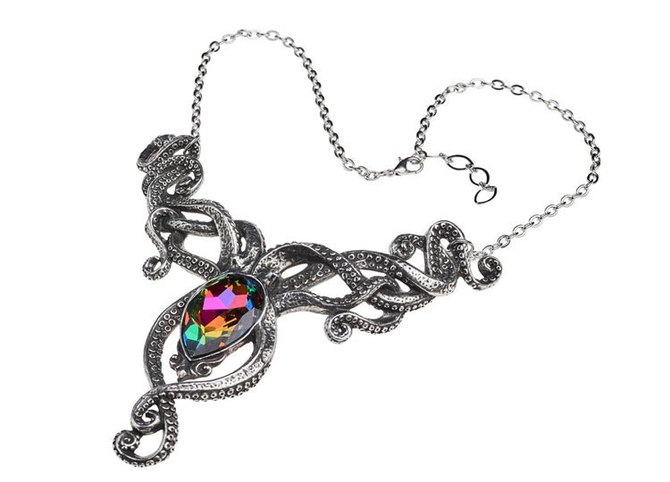 Alchemy England Kraken Necklace Gothic Giant Squid Crystal Statement Necklace - JP's Horror