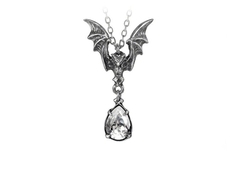 Alchemy England La Nuit Necklace Gothic Bat Crystal Statement Necklace - JP's Horror
